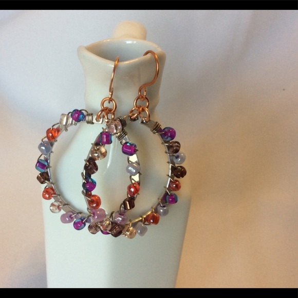 Multi Colored Hoops - Picture 2 of 2